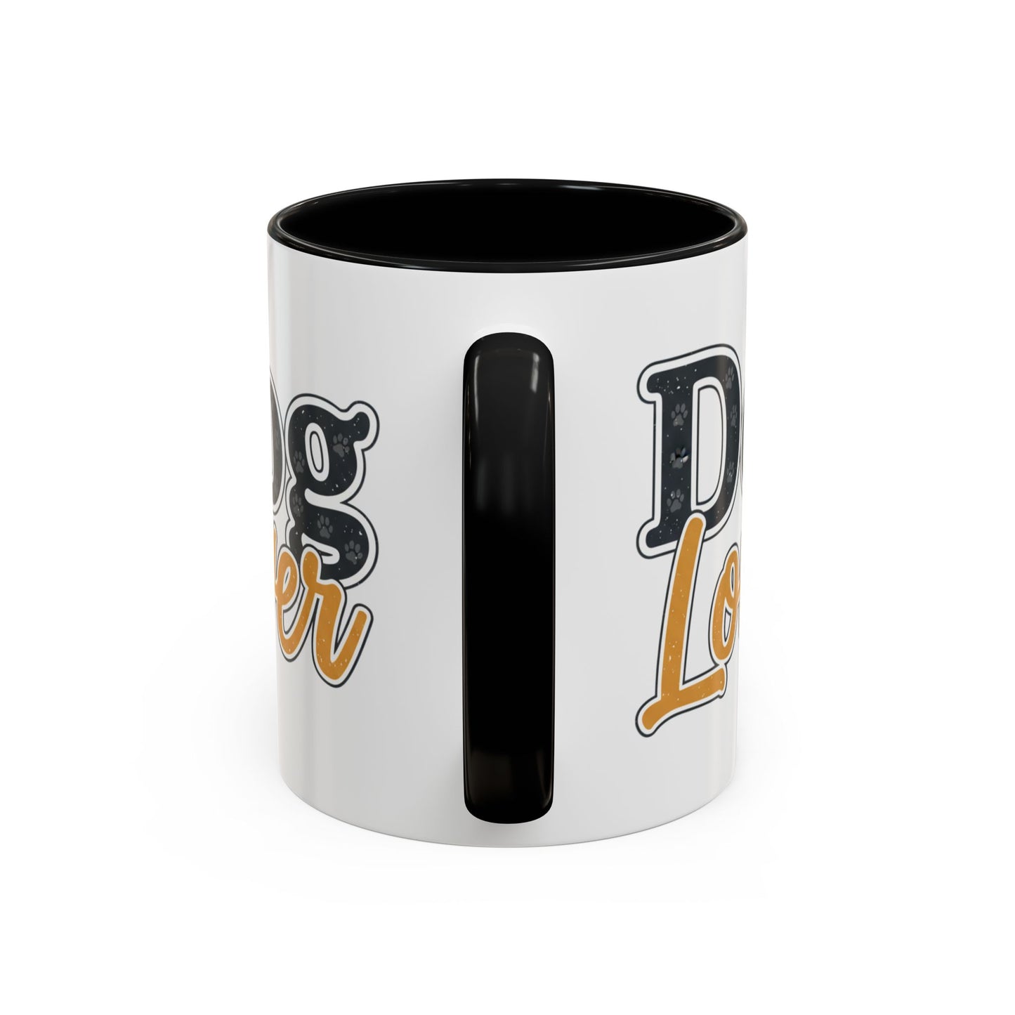 Dog Lover Accent Coffee Mug — 'Dog Lover' 11/15oz Ceramic Mug
