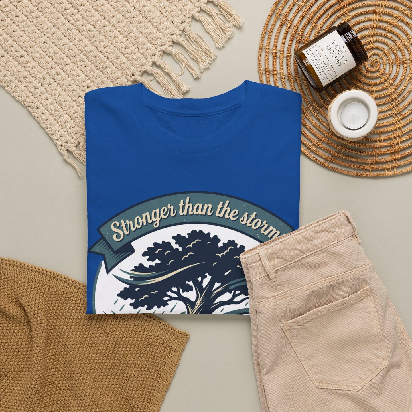 Resilient Tree T‑Shirt — "Stronger Than the Storm" Inspirational Tee