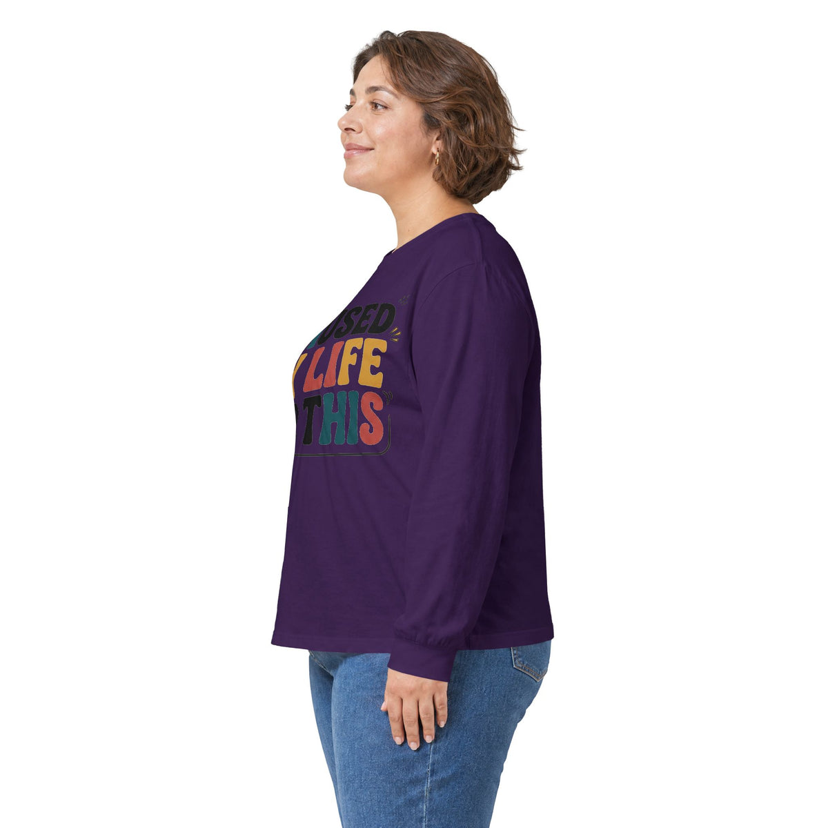 Long Sleeve Tee — "I Paused My Life For This" Retro Graphic