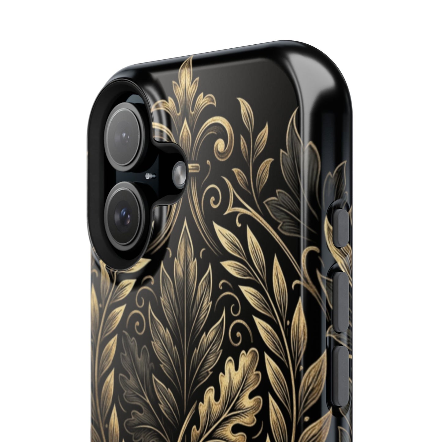 Baroque Gold Leaf Phone Case — Impact-Resistant Protective Cover