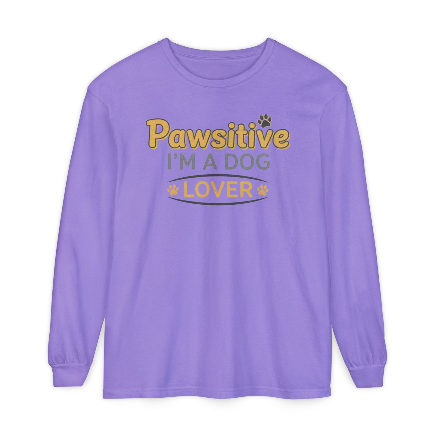 Pawsitive I'm a Dog Lover Long Sleeve T-Shirt | Dog Paw Tee