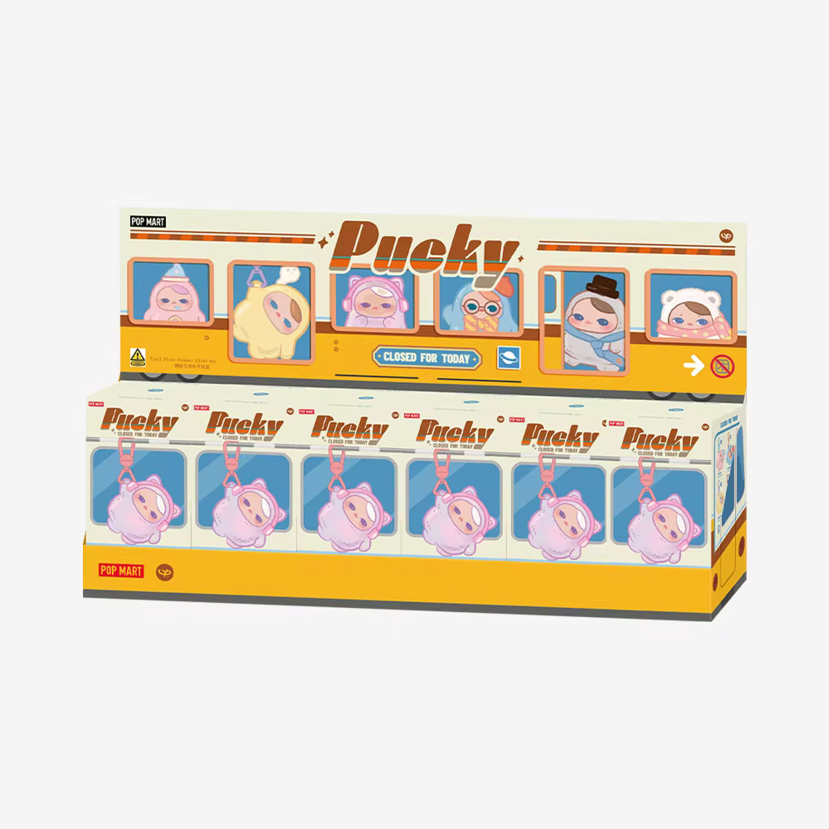 POP MART PUCKY Closed for Today Vinyl Plush Pendant Blind Box