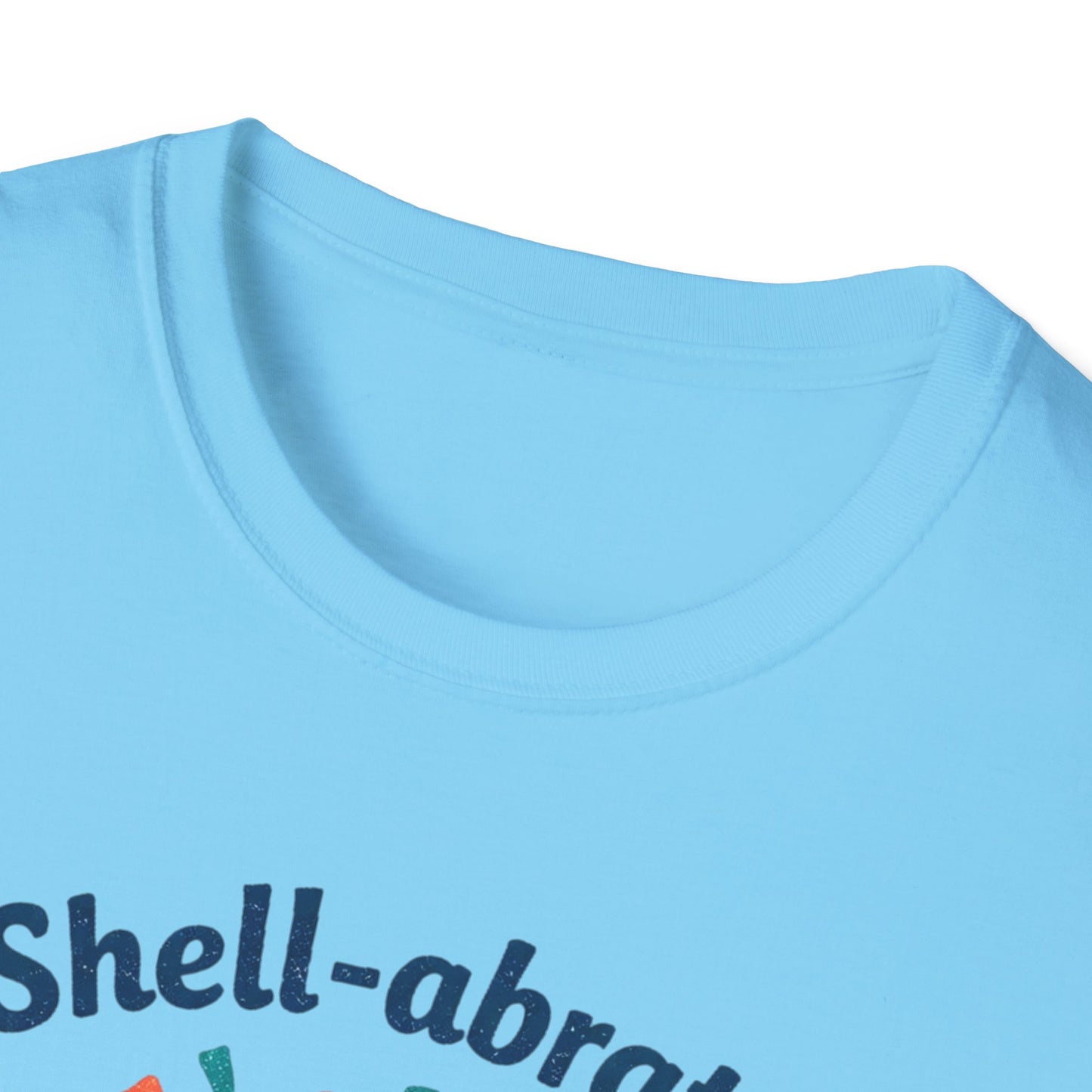 Shell-abrate Happy Seashell T-Shirt — "life's little moments" Cute Beach Graphic Tee