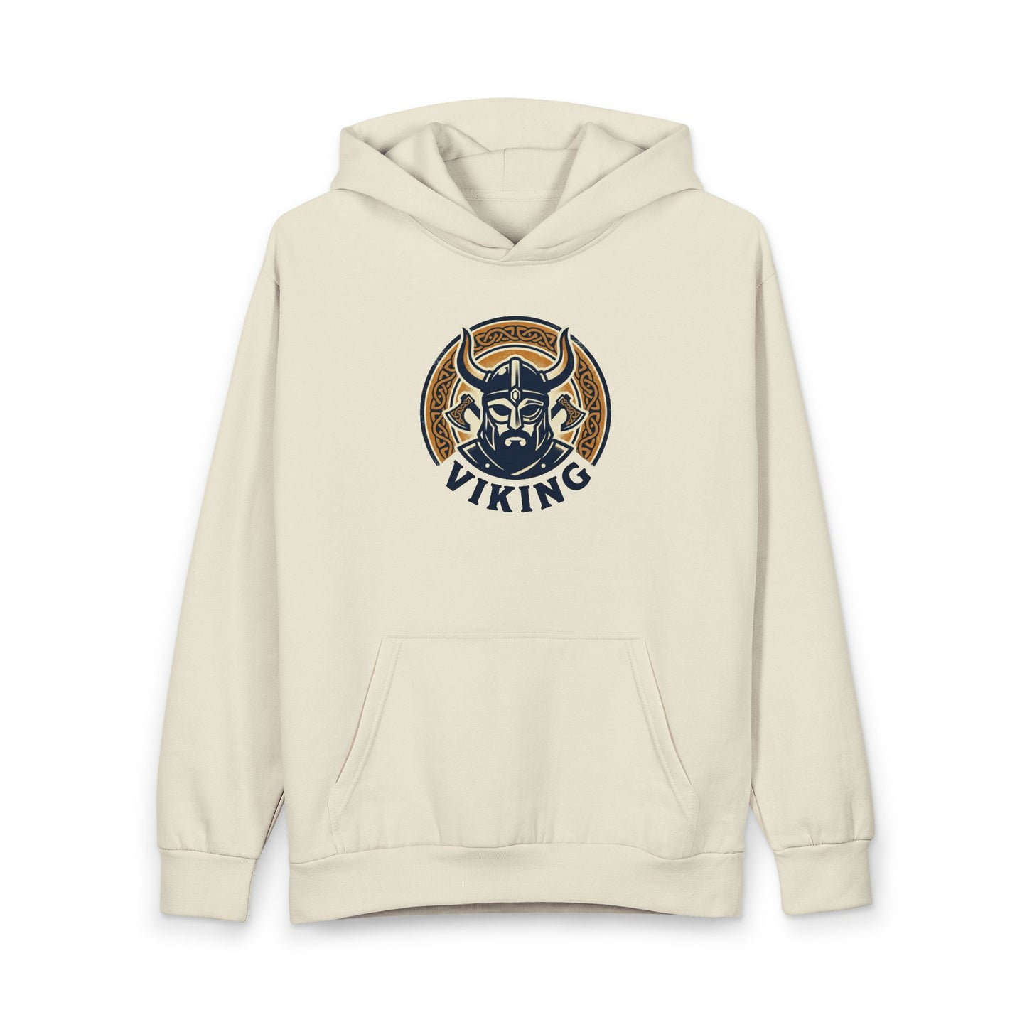 Viking Helmet Hoodie — Retro Norse Warrior Pullover