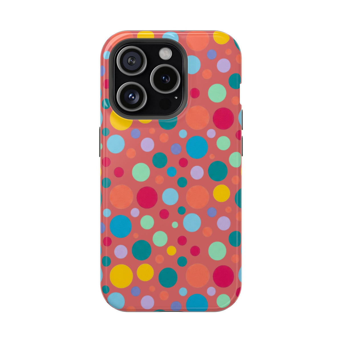 Colorful Polka Dot Magnetic Phone Case — Impact-Resistant, Vibrant Retro Dots