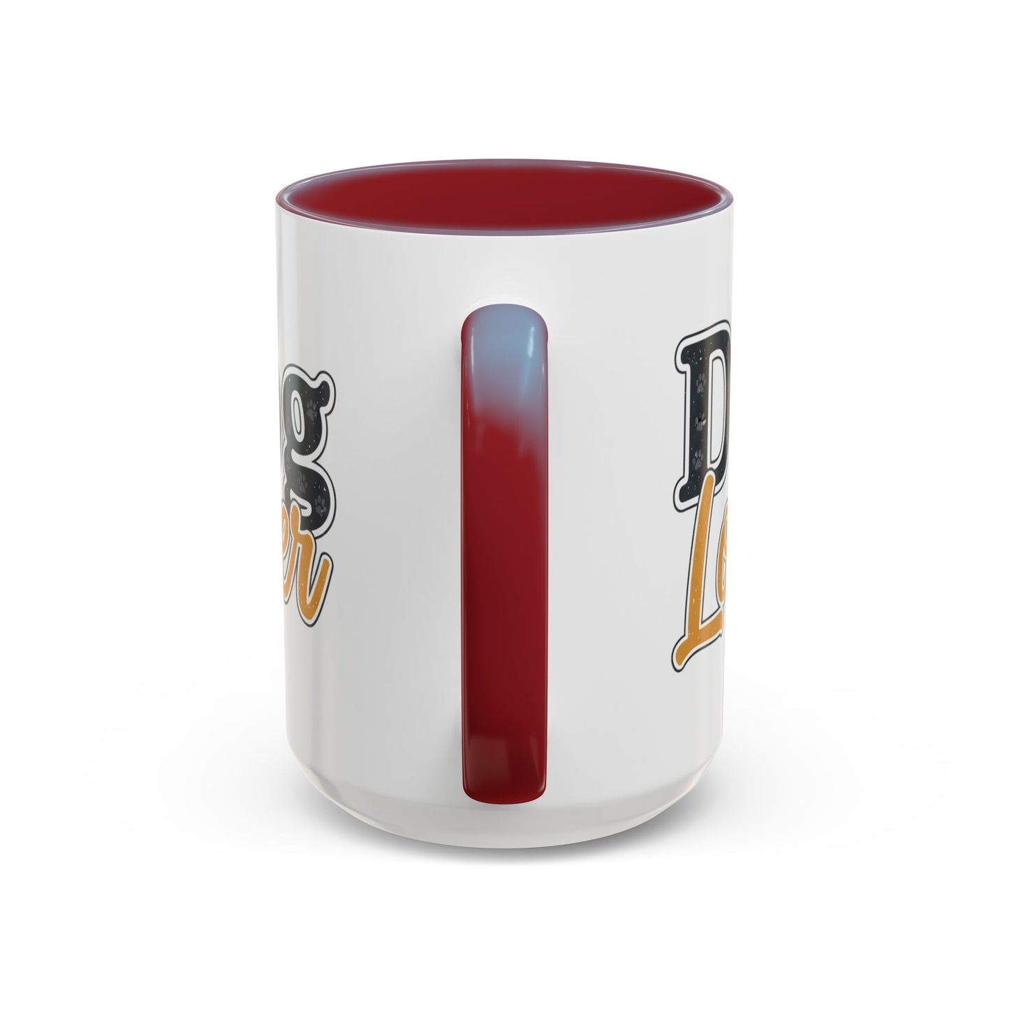 Dog Lover Accent Coffee Mug — 'Dog Lover' 11/15oz Ceramic Mug