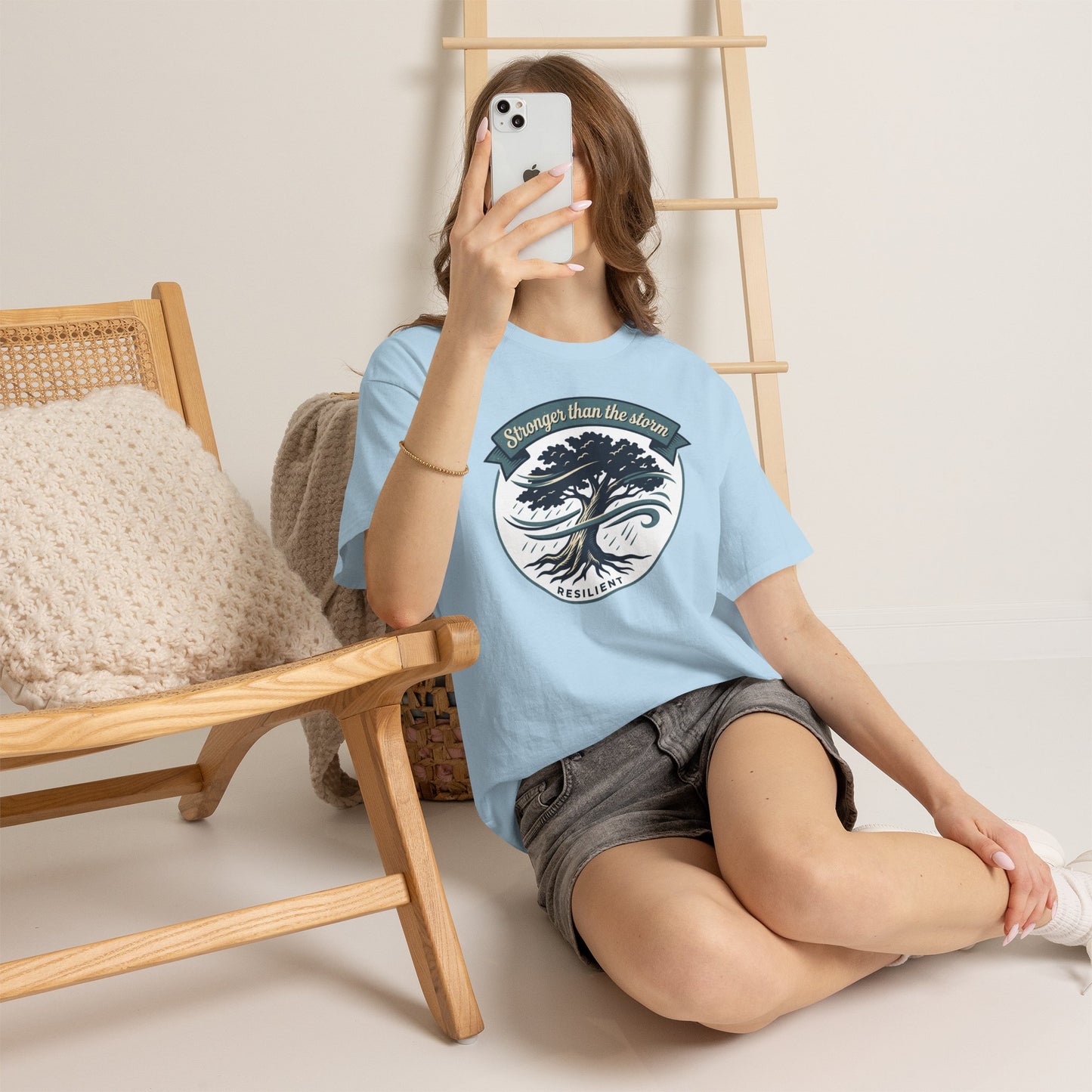 Resilient Tree T‑Shirt — "Stronger Than the Storm" Inspirational Tee
