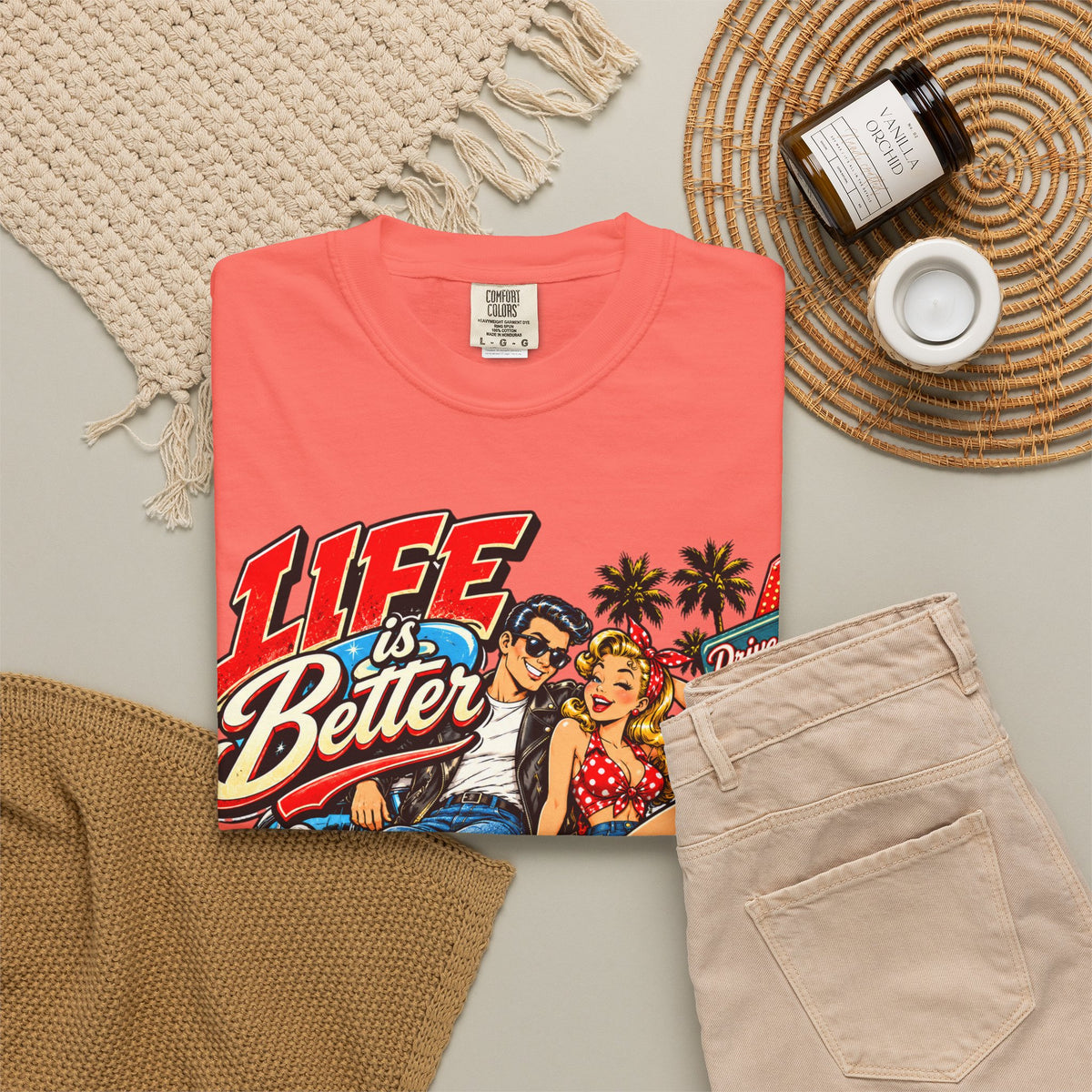 Life Is Better Drive-In Vintage T-Shirt