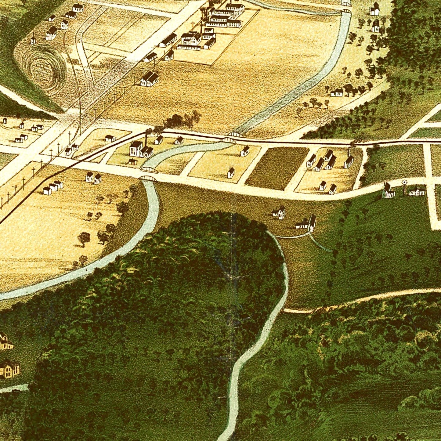 Vintage Map of Wauwatosa, Wisconsin 1892