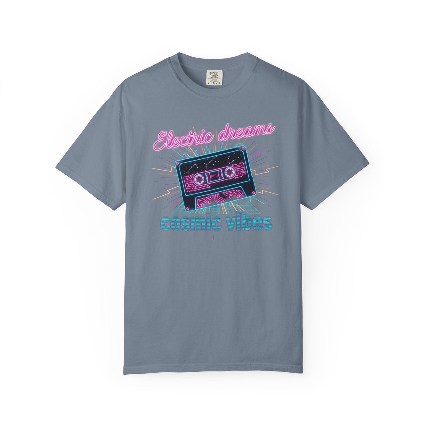Electric Dreams cassette tape cosmic vibes T-shirt | retro 80s neon