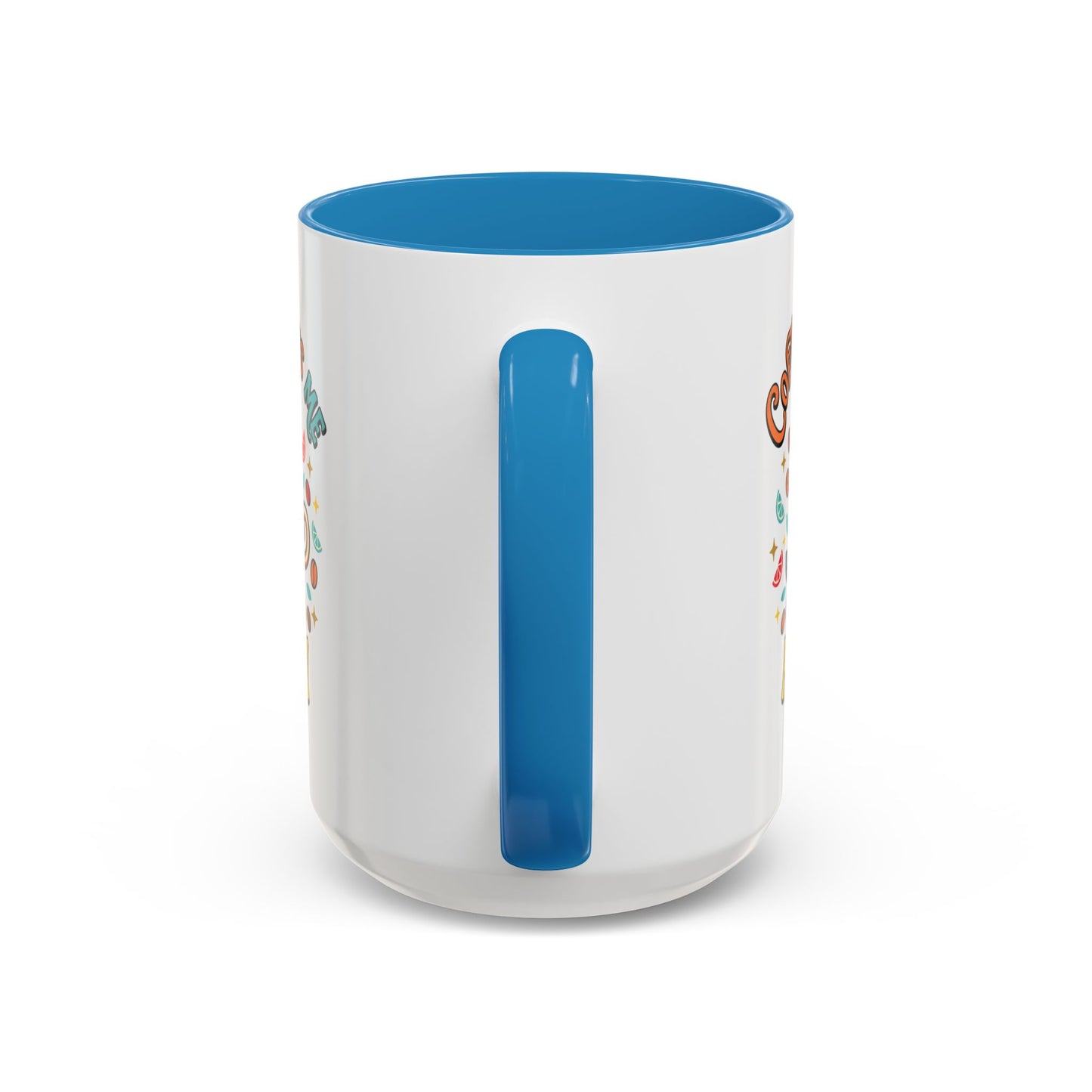 Coffee Mug — "Coffee Makes Me Happy" Cute Retro Accent Mug (11/15oz)