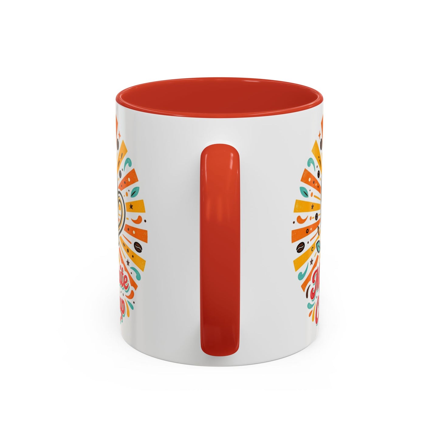 My Favorite Coffee Cup Accent Mug — Colorful Ceramic Coffee Mug (11/15oz)