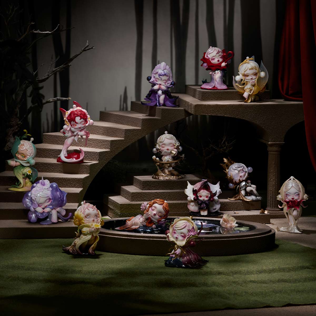 SKULLPANDA Petals in Four Acts Series Blind Box Figure | POP MART