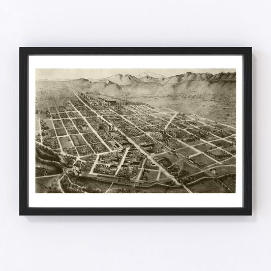 Vintage Map of Fort Collins, Colorado 1899