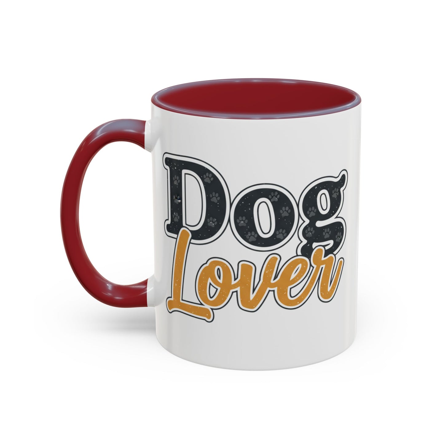 Dog Lover Accent Coffee Mug — 'Dog Lover' 11/15oz Ceramic Mug