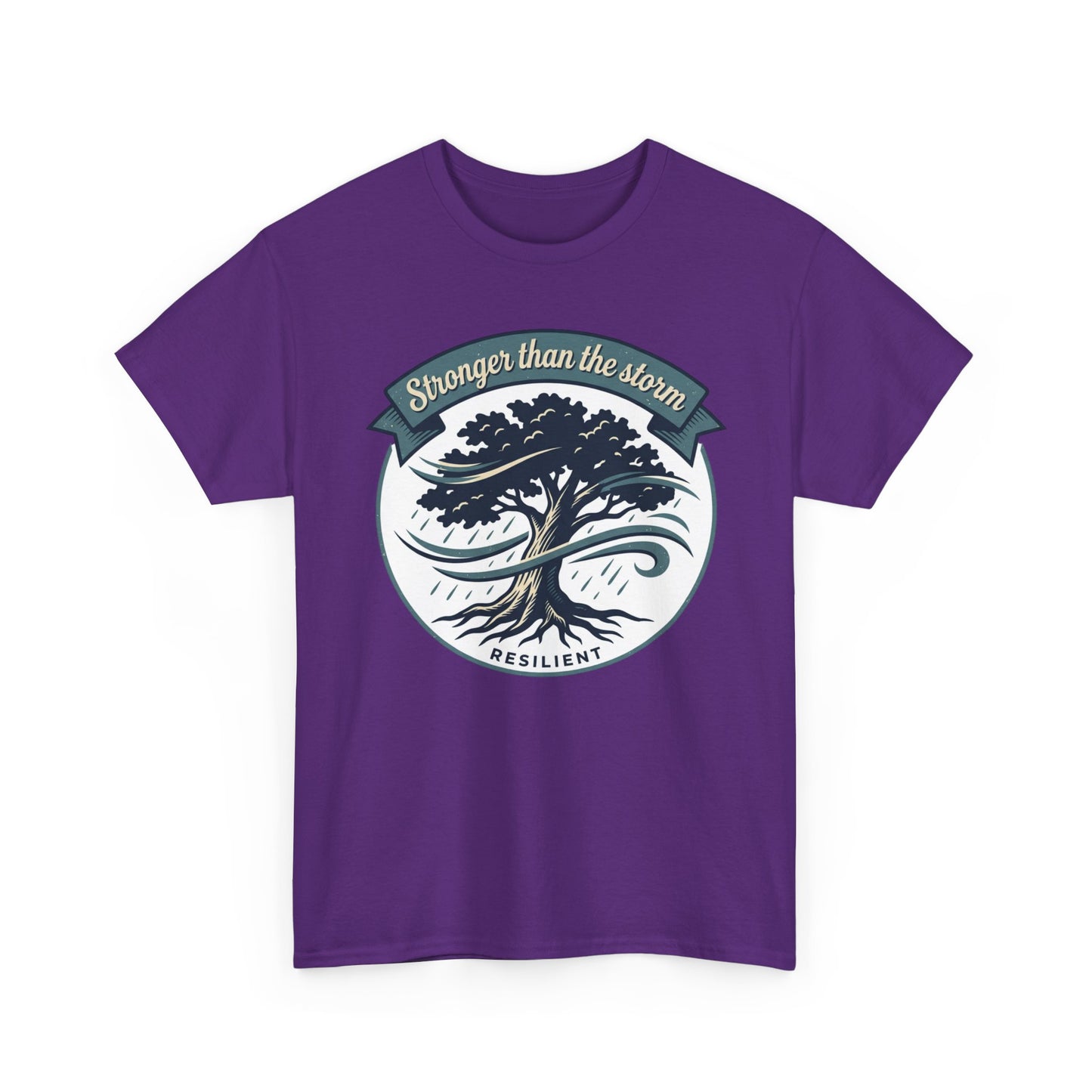Resilient Tree T‑Shirt — "Stronger Than the Storm" Inspirational Tee