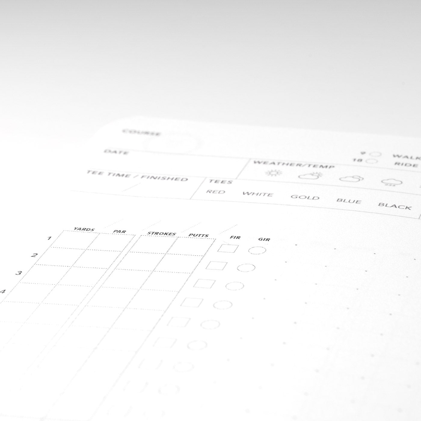 Pocket Golf Log Book | Track Scores & Stats