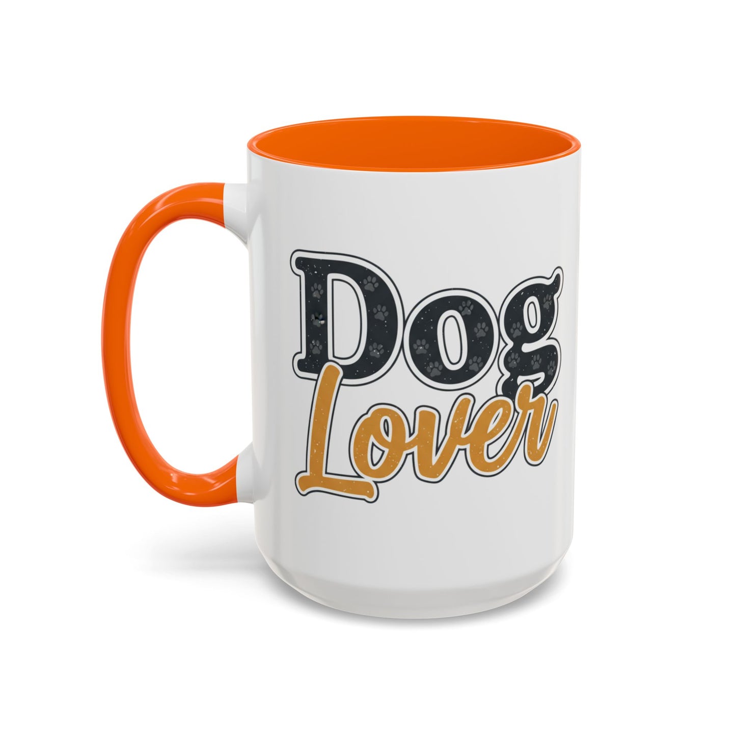 Dog Lover Accent Coffee Mug — 'Dog Lover' 11/15oz Ceramic Mug