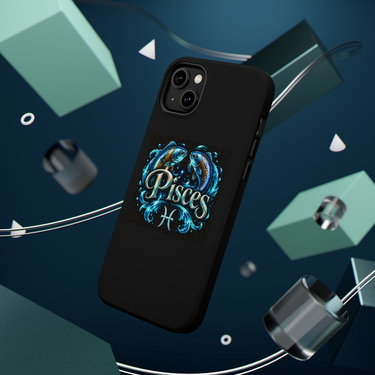 Pisces Magnetic Impact-Resistant Phone Case — Zodiac Fish Astrology Design