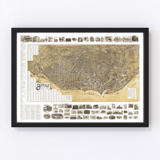 Vintage Map of Buffalo, New York 1902