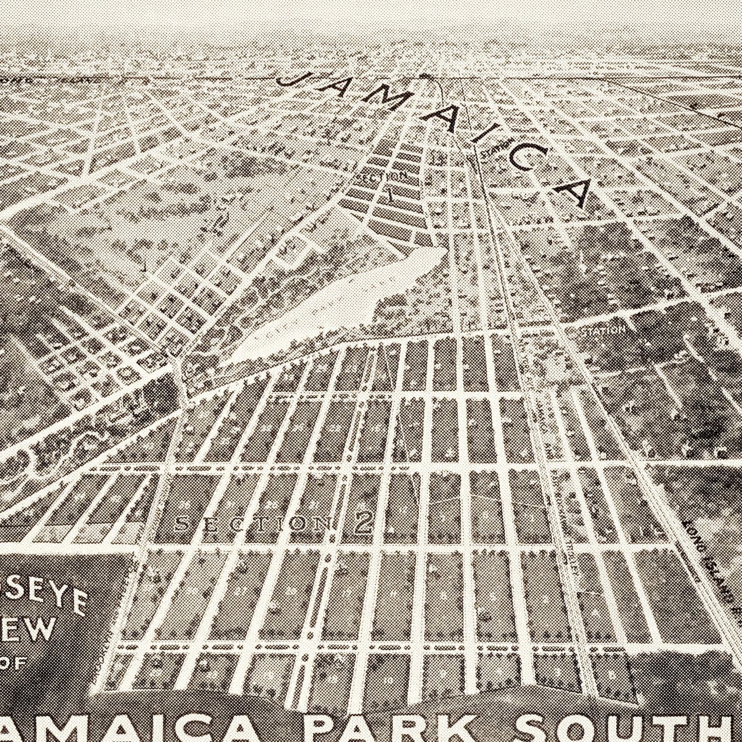 Vintage Map of Jamaica, New York 1908