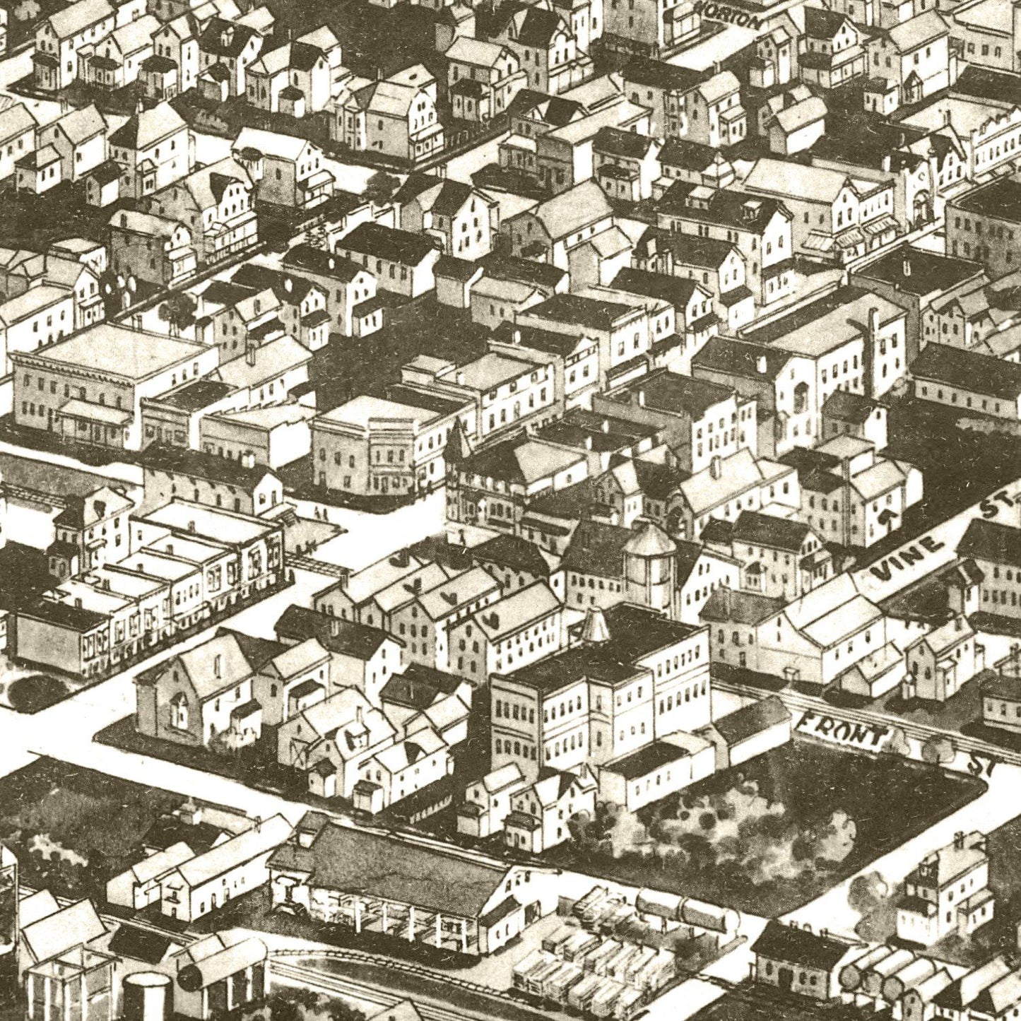 Vintage Map of Hammonton, New Jersey 1926