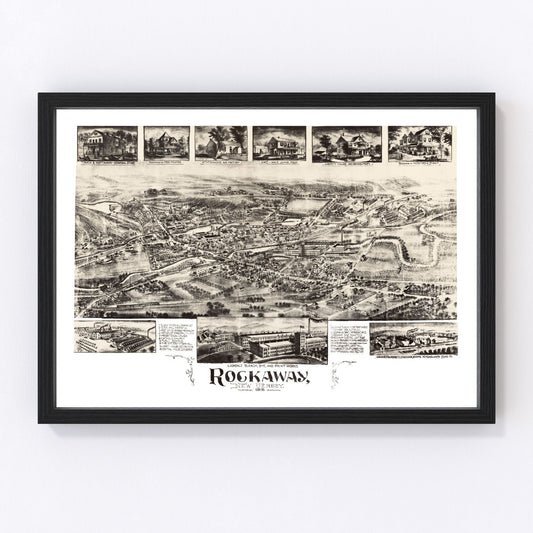 Vintage Map of Rockaway, New Jersey 1902