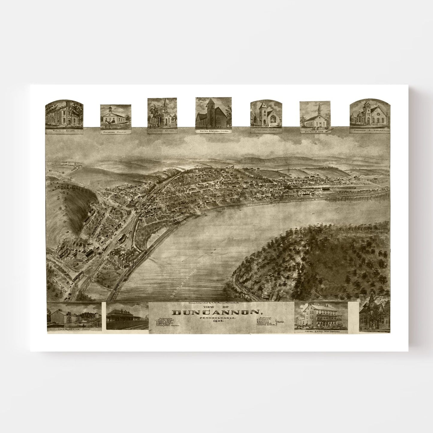 Vintage Map of Duncannon, Pennsylvania 1903