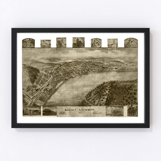 Vintage Map of Duncannon, Pennsylvania 1903