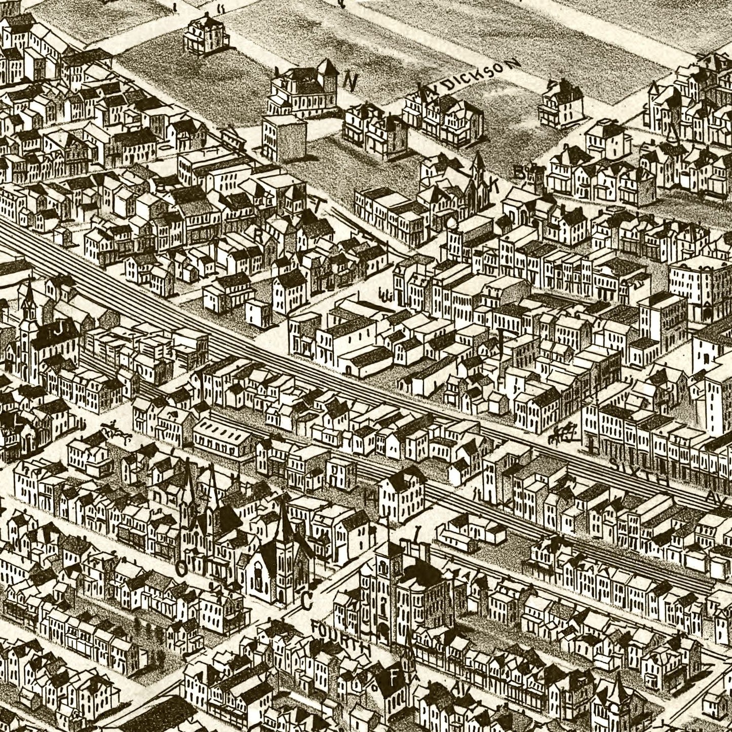 Vintage Map of Homestead, Pennsylvania 1902