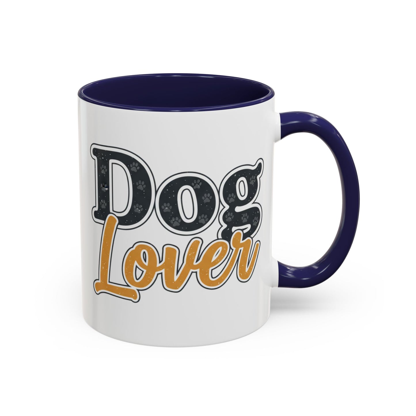 Dog Lover Accent Coffee Mug — 'Dog Lover' 11/15oz Ceramic Mug