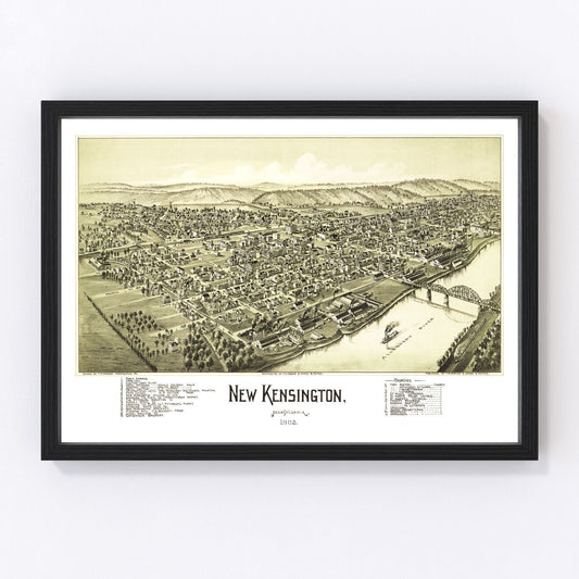 Vintage Map of New Kensington, Pennsylvania 1902