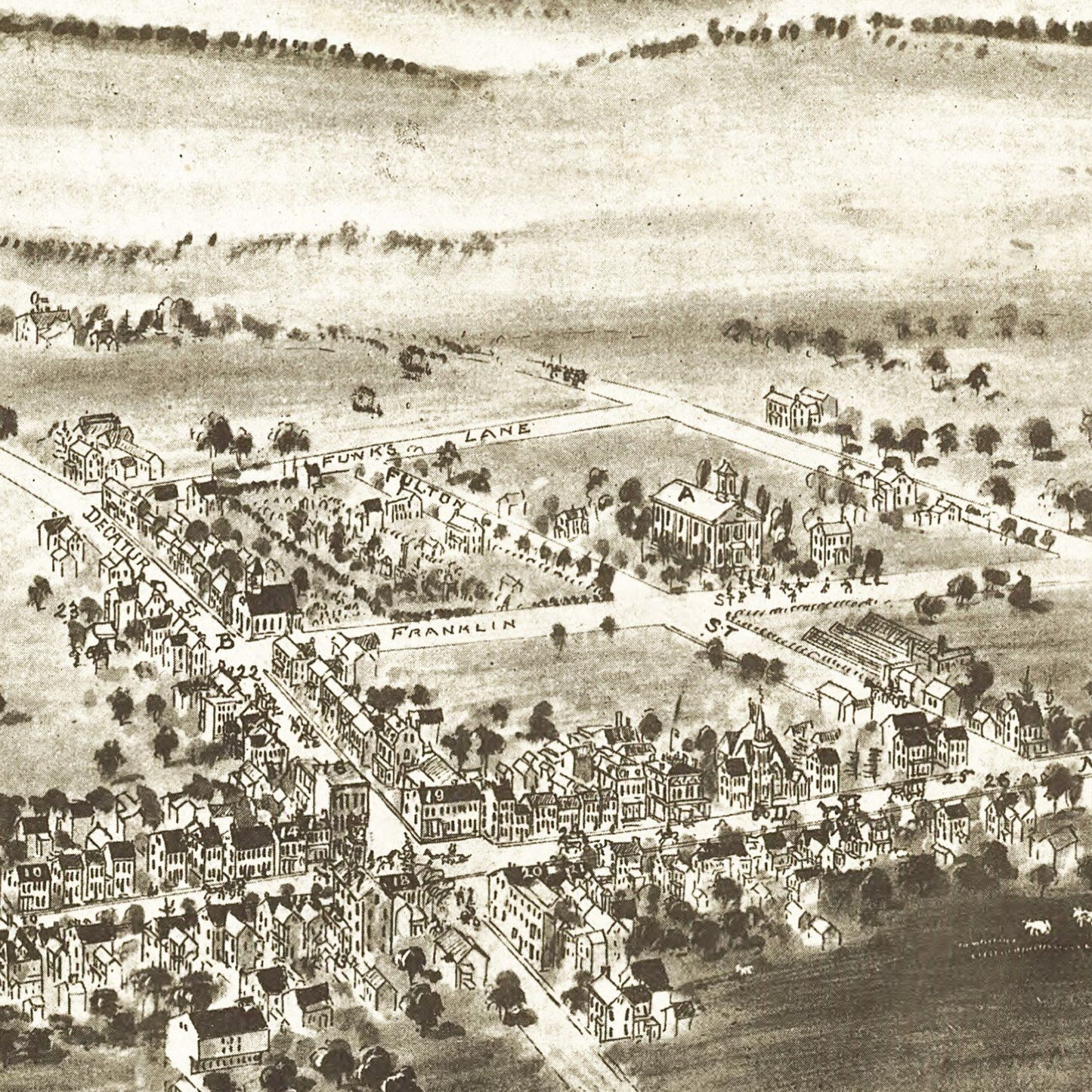 Vintage Map of Strasburg, Pennsylvania 1903