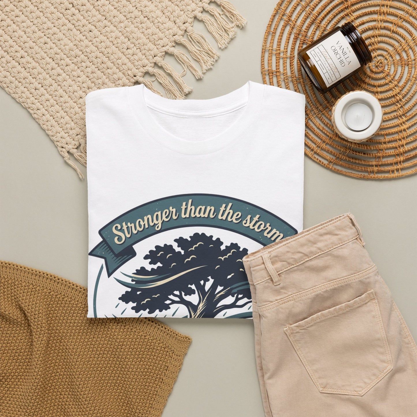 Resilient Tree T‑Shirt — "Stronger Than the Storm" Inspirational Tee