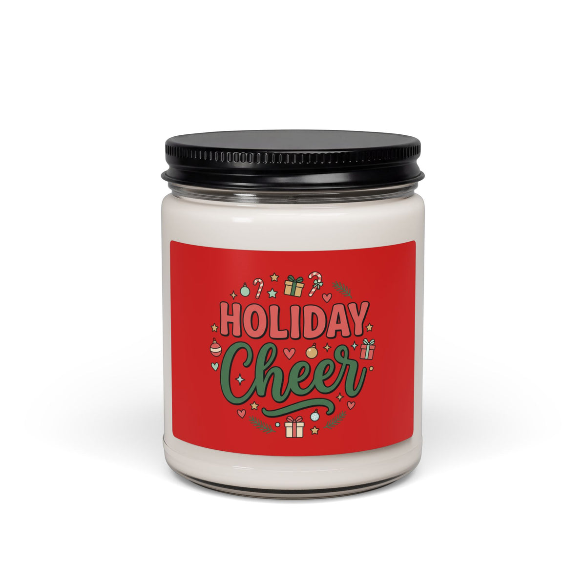 Holiday Cheer Scented Soy Candle — 9oz Festive Christmas Fragrance