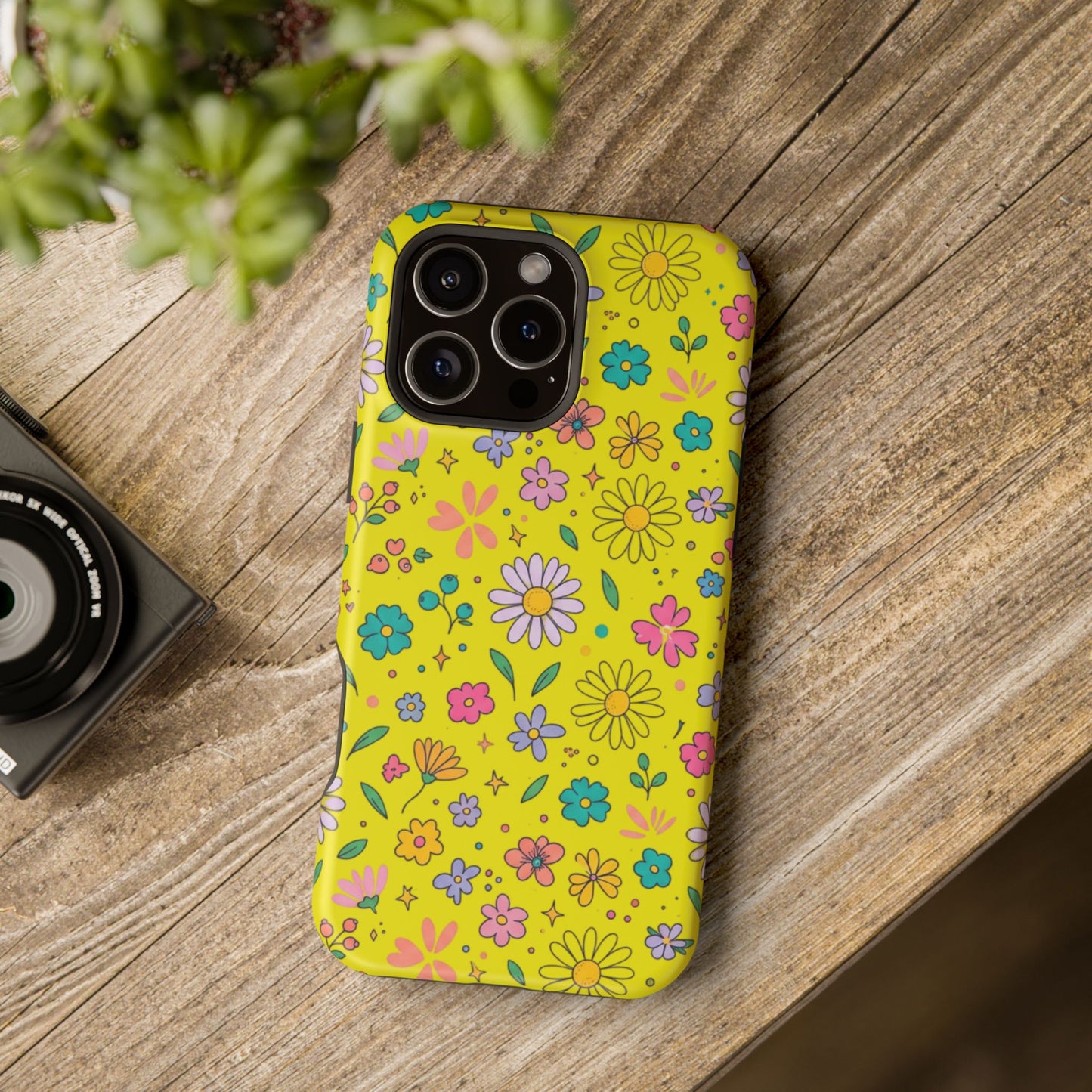 Floral Ditsy Phone Case — Magnetic Impact-Resistant Protective Cover