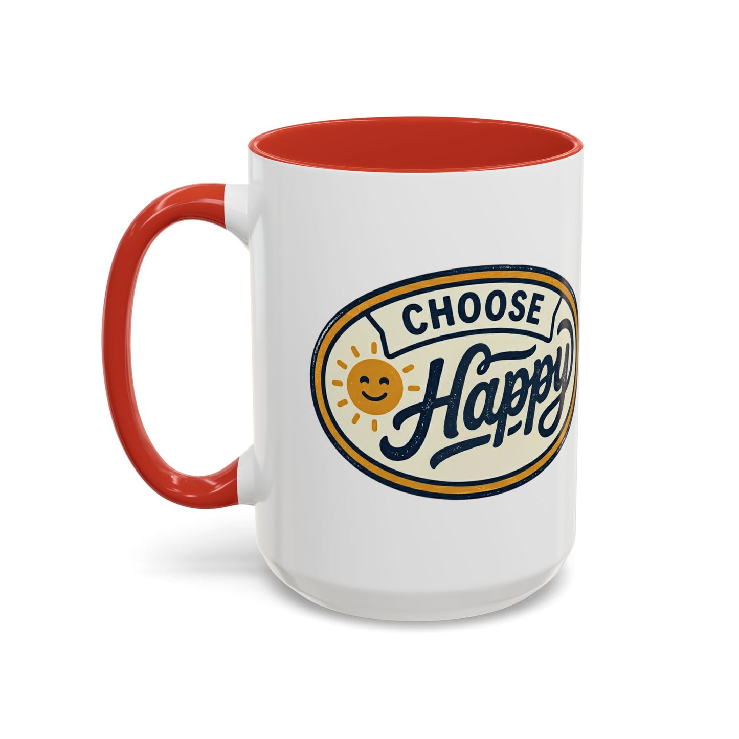 Choose Happy Coffee Mug — Inspirational Ceramic Accent Mug (11/15oz)