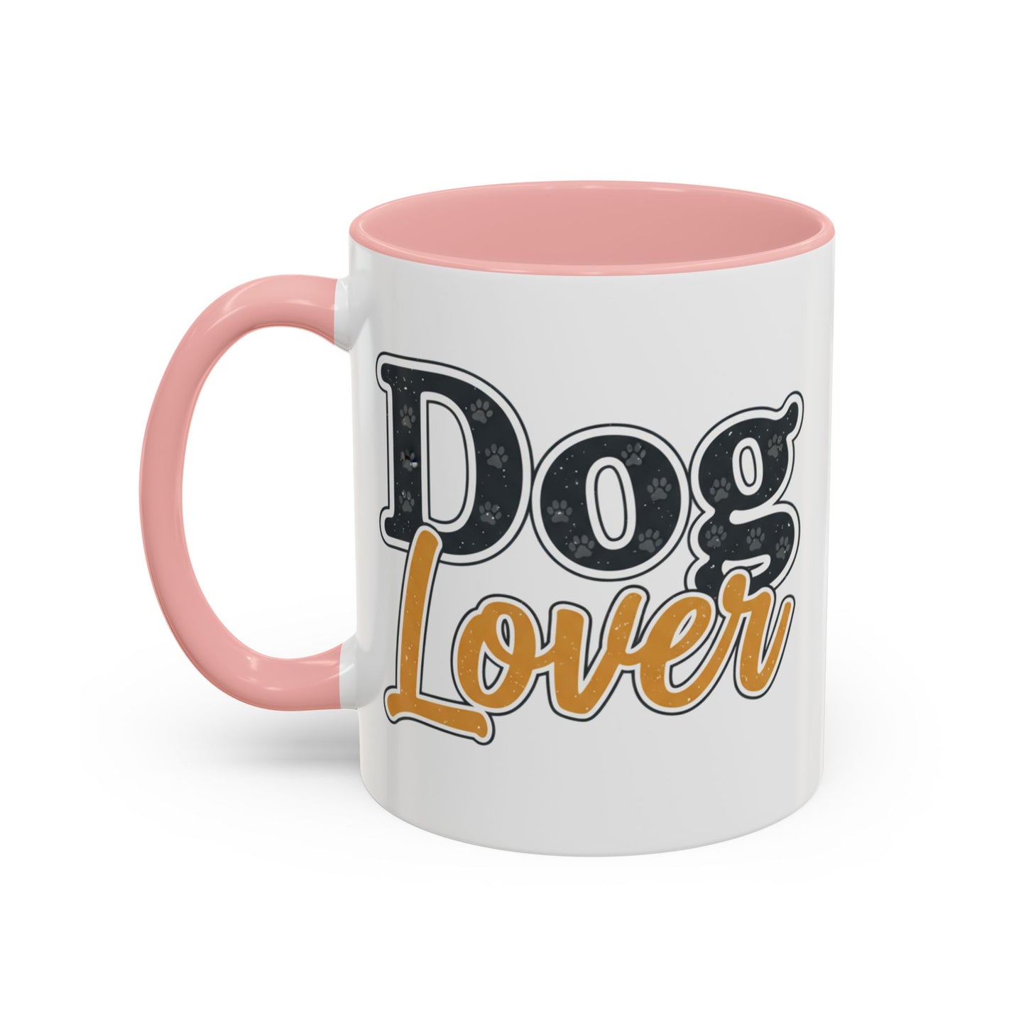 Dog Lover Accent Coffee Mug — 'Dog Lover' 11/15oz Ceramic Mug