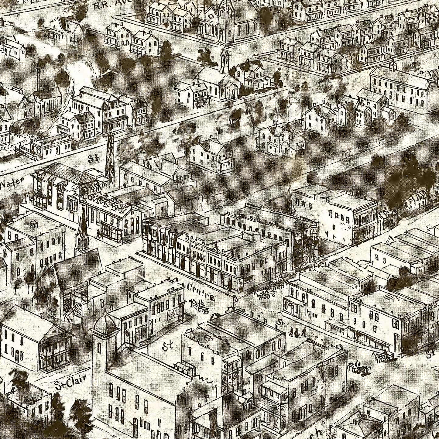 Vintage Map of Pocahontas, Virginia 1911