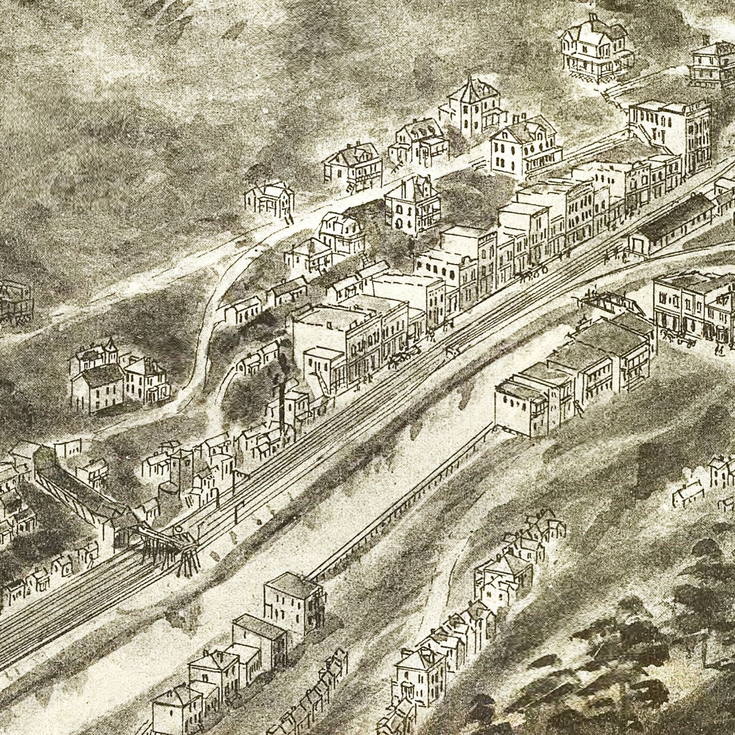 Vintage Map of Northfork, West Virginia 1911
