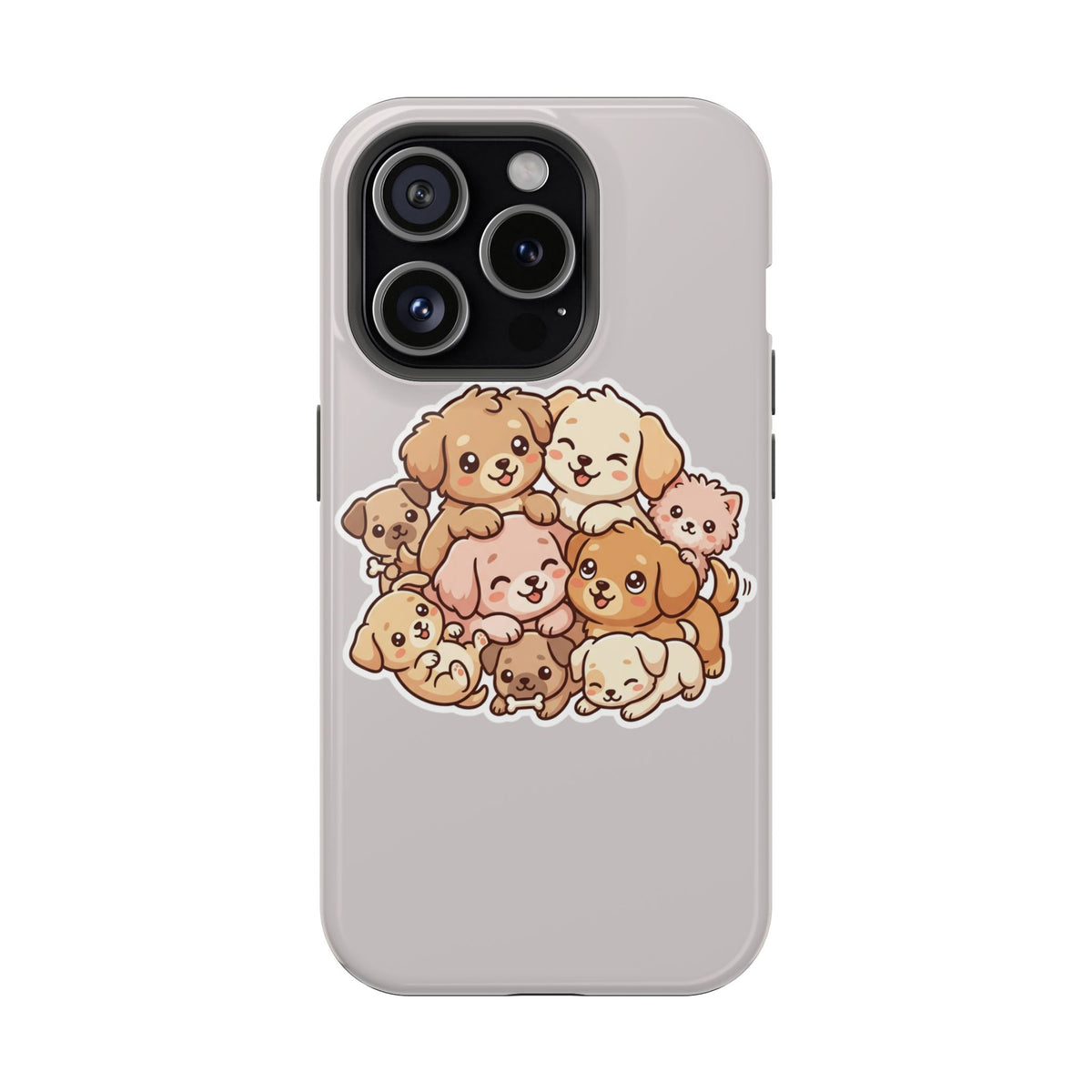 Cute Puppy Pile Magnetic Impact-Resistant Phone Case