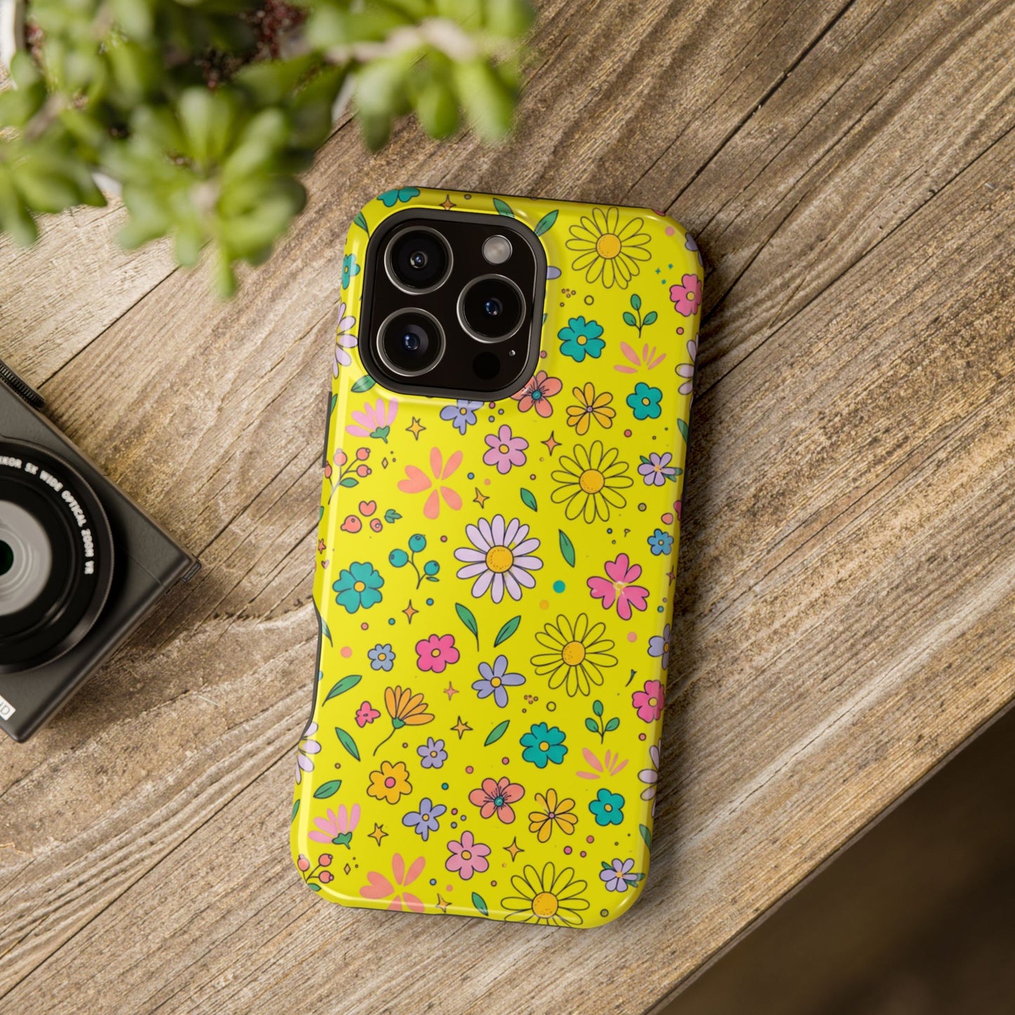 Floral Ditsy Phone Case — Magnetic Impact-Resistant Protective Cover