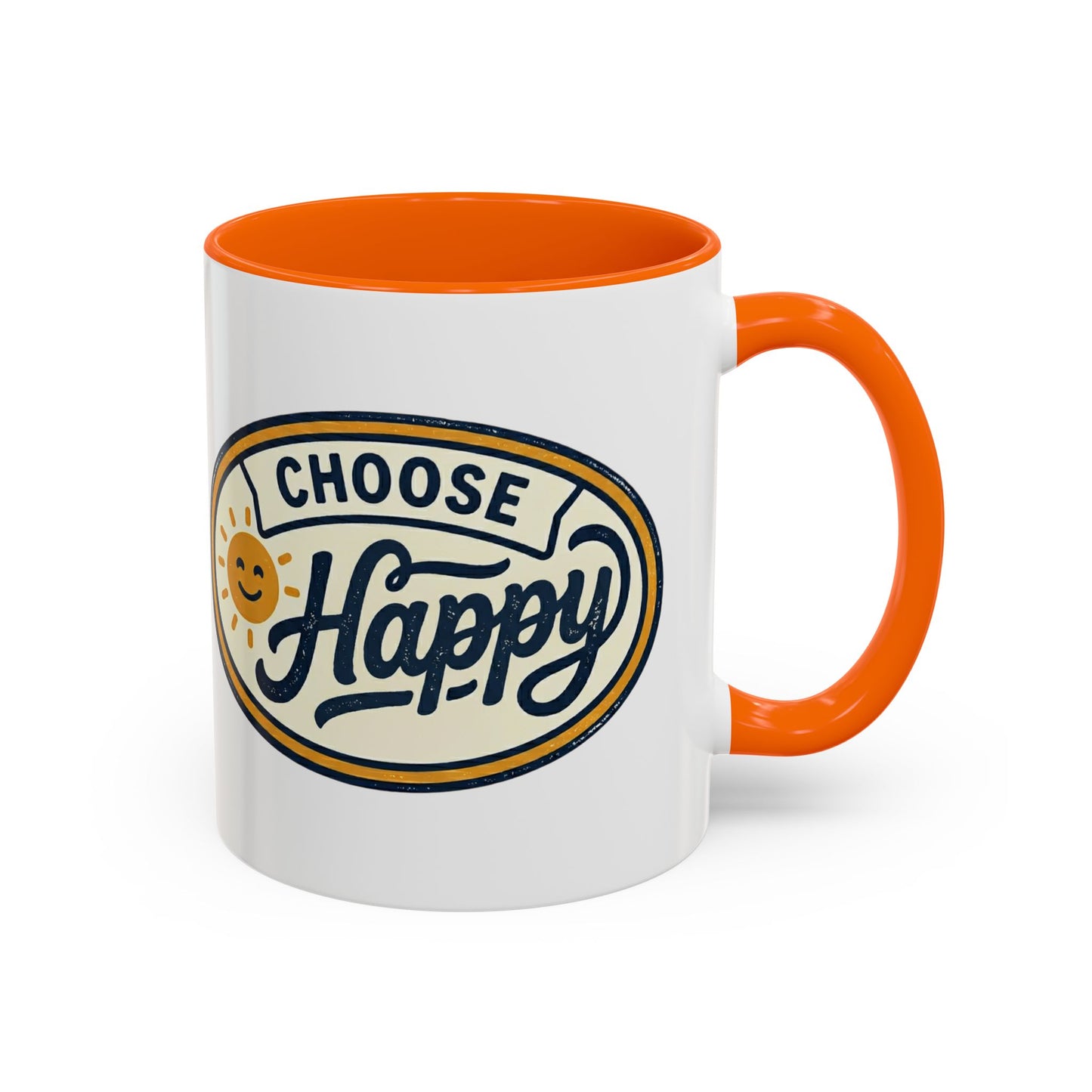 Choose Happy Coffee Mug — Inspirational Ceramic Accent Mug (11/15oz)