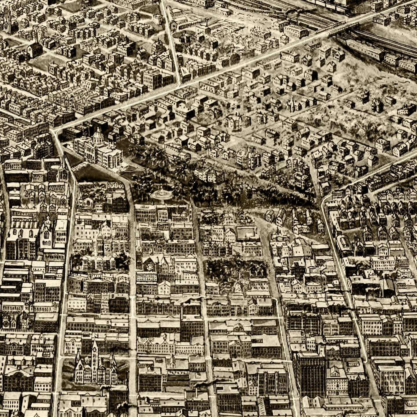 Vintage Map of St. Paul, Minnesota 1906