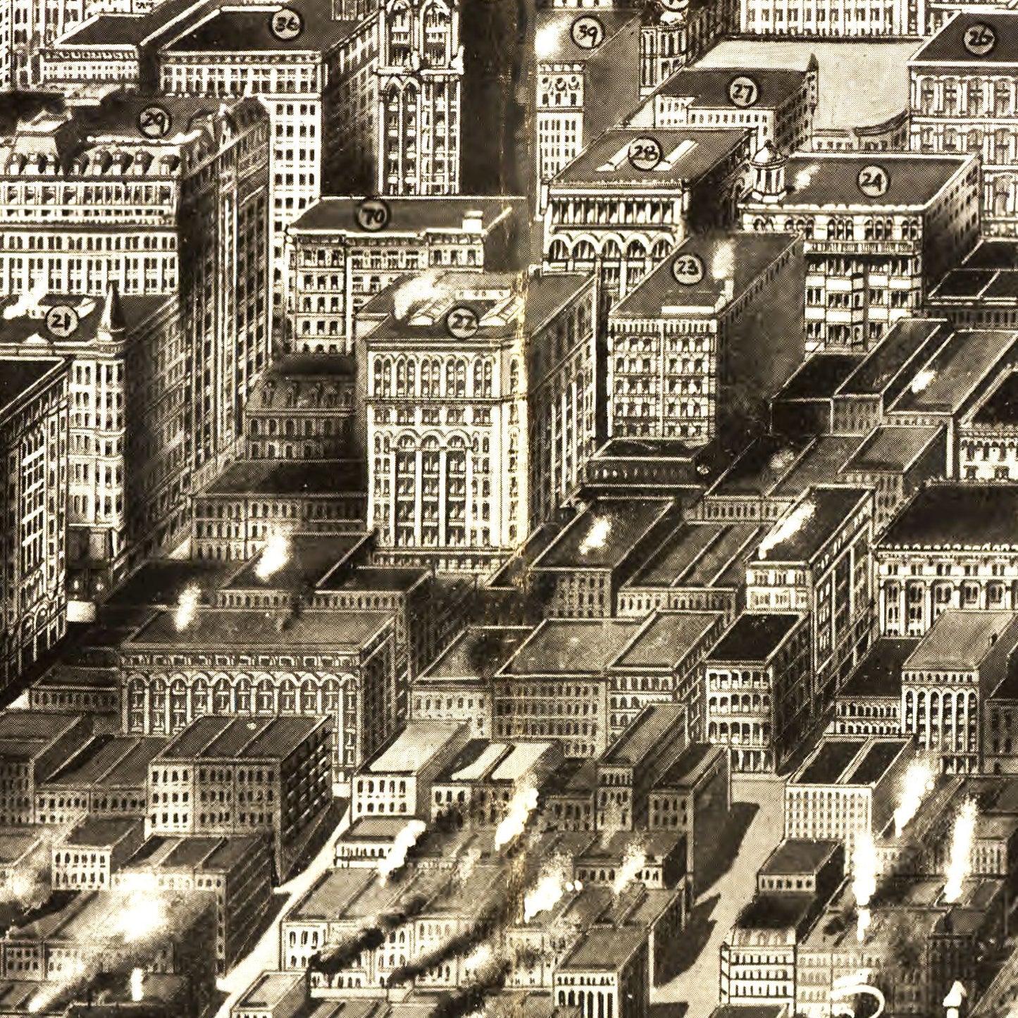 Vintage Map of St. Louis, Missouri 1907