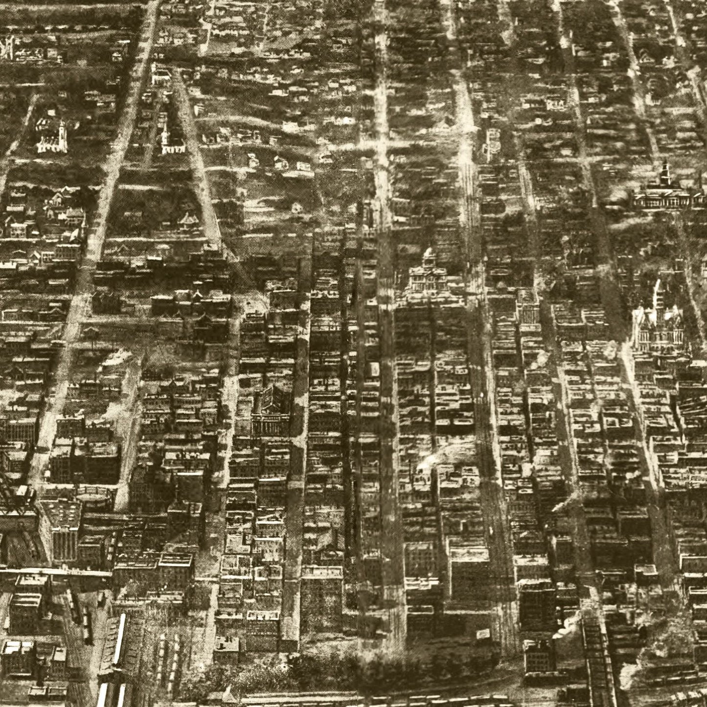 Vintage Map of Omaha, Nebraska 1906