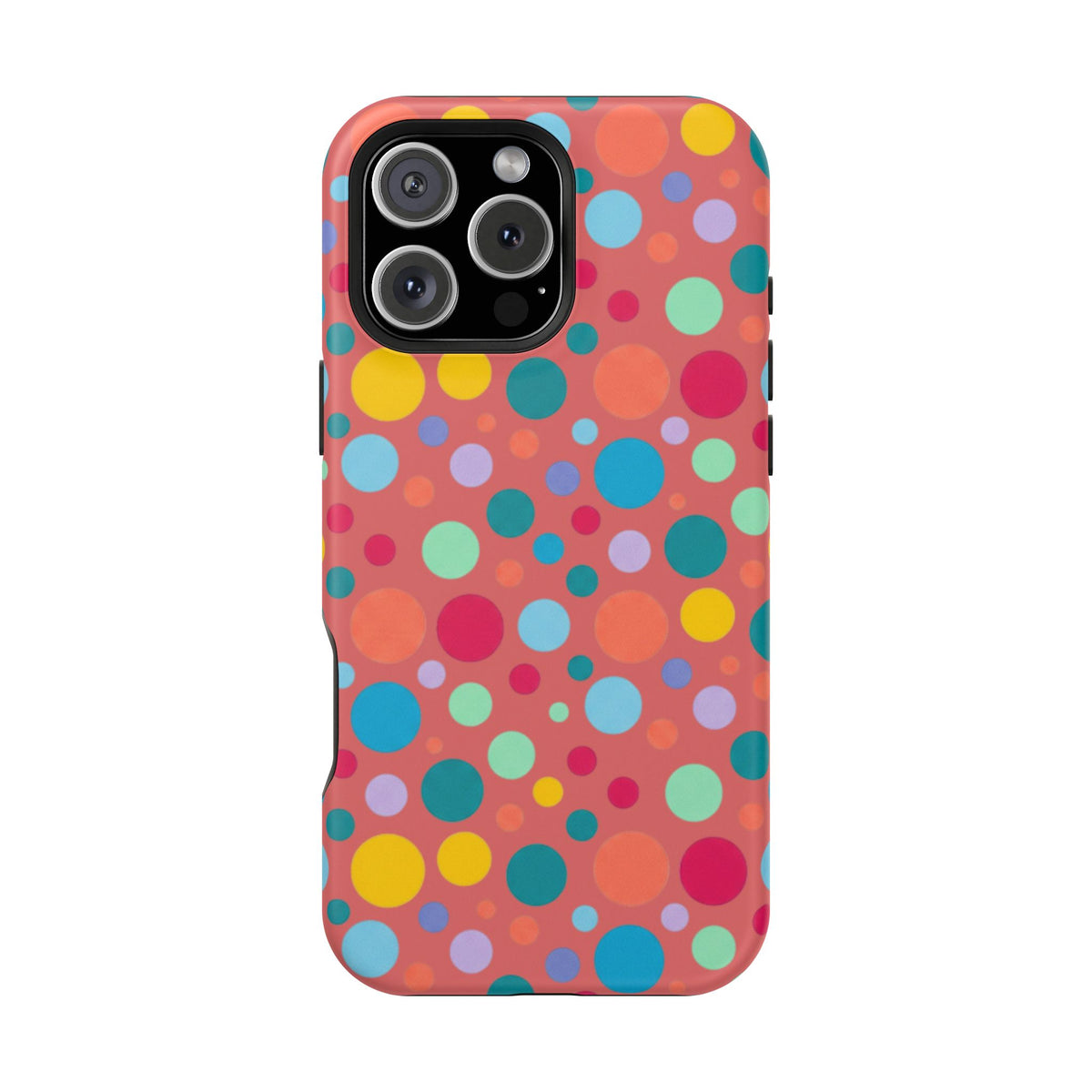 Colorful Polka Dot Magnetic Phone Case — Impact-Resistant, Vibrant Retro Dots