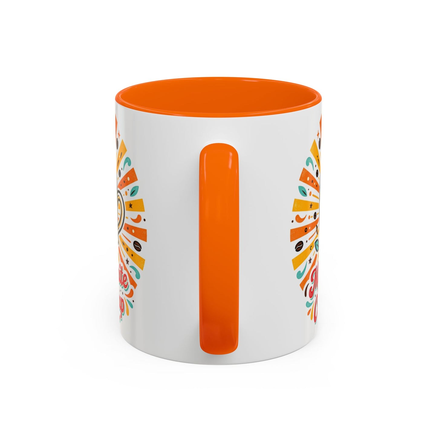 My Favorite Coffee Cup Accent Mug — Colorful Ceramic Coffee Mug (11/15oz)