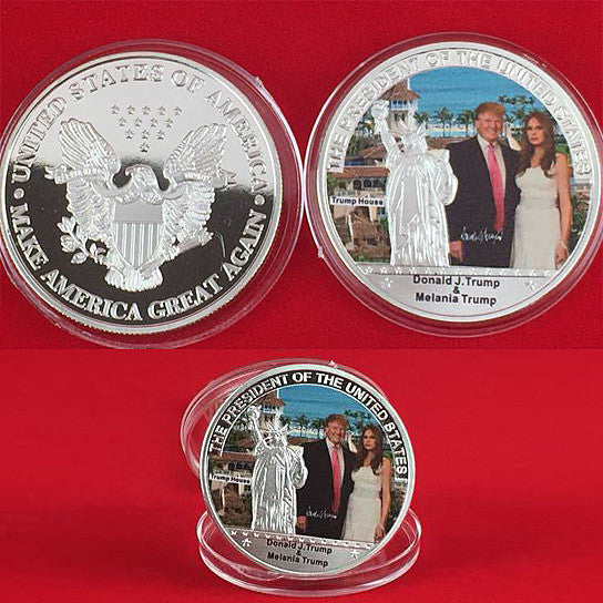 The First Couple Commemorative Coin With Donald And Melania Trump