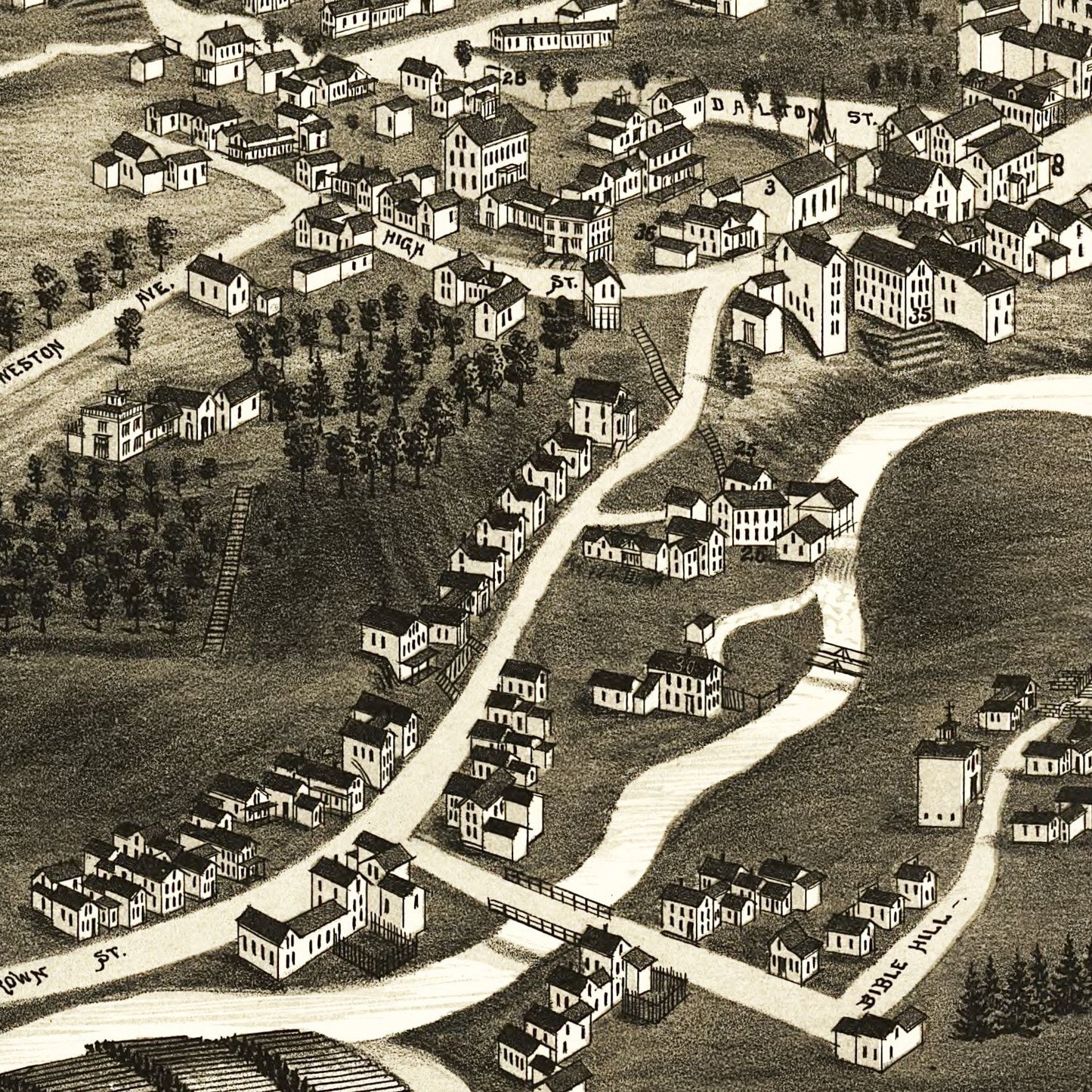Vintage Map of Whitefield, New Hampshire 1883